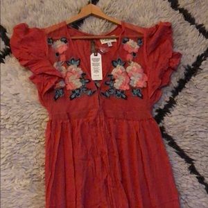 Cleobella Coral Amery Maxi Dress size M